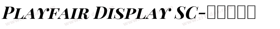 Playfair Display SC字体转换